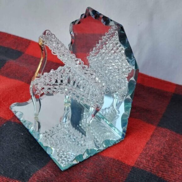 Vintage Spun Glass Mini Grand Piano Art Piece - Picture 10 of 10